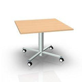 RONDOLIFT-KF - Square Top Model 2822 Series Classroom Table, Multipurpose Table, Height Adjustable Table VS America Square LIGNOpal Laminate Color Beech
