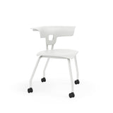 Ruckus Four Leg Chair 18" Classroom Chairs, Guest Chair, Cafe Chair, KI Casters Frame Color Cottonwood Shell Color Cottonwood