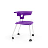 Ruckus Four Leg Chair 18" Classroom Chairs, Guest Chair, Cafe Chair, KI Casters Frame Color Cottonwood Shell Color Mardi Gras