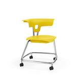 Ruckus Stack Chair 18" Guest Chair, Cafe Chair, Stack Chair, Classroom Chairs KI Casters Frame Color Chrome Shell Color Rubber Ducky