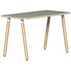 SitOnIt Reya Angled Leg Desk | White Base Accent | Home Office Edition Home Office SitOnIt Table Size 20 D x 40 W Laminate Color Sandalwood Bamboo