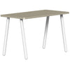 SitOnIt Reya Angled Leg Desk | White Base Accent | Home Office Edition Home Office SitOnIt Table Size 20 D x 40 W Laminate Color Sandalwood Metal