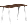 SitOnIt Reya Angled Leg Desk | White Base Accent | Home Office Edition Home Office SitOnIt Table Size 20 D x 40 W Laminate Color Walnut Amati Metal