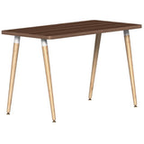 SitOnIt Reya Angled Leg Desk | White Base Accent | Home Office Edition Home Office SitOnIt Table Size 20 D x 40 W Laminate Color Walnut Amati Tapered Bamboo
