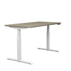 SitOnIt Switchback Height Adjustable Desk | 30d x 54w | Work From Home Edition Home Office SitOnIt Frame Color White Laminate Color Sandalwood 