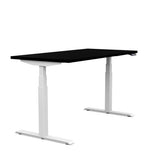 Switchback 30x60 Height Adjustable Table. 2 leg, 3 Stage Table Base Height Adjustable Table SitOnIt Laminate Color Black Frame Color White 