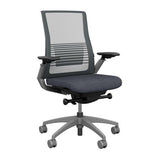 Vectra Highback Office Chair Office Chair, Conference Chair, Meeting Chair SitOnIt Mist Mesh Fabric Color Ash Fog Frame