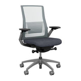 Vectra Highback Office Chair Office Chair, Conference Chair, Meeting Chair SitOnIt Platinum Mesh Fabric Color Ash Fog Frame